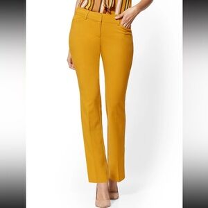 Elegant Mustard Straight Leg Pants